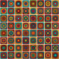 Colorful Crochet Granny Square Pattern PNG | Boho Patchwork Floral Seamless Design | Digital Download for Sublimation & Crafts