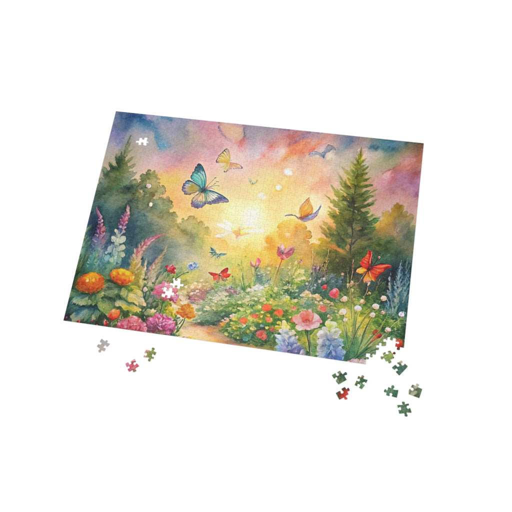 Butterfly Garden Puzzle 1000 Piece | Floral Meadow Jigsaw Puzzle