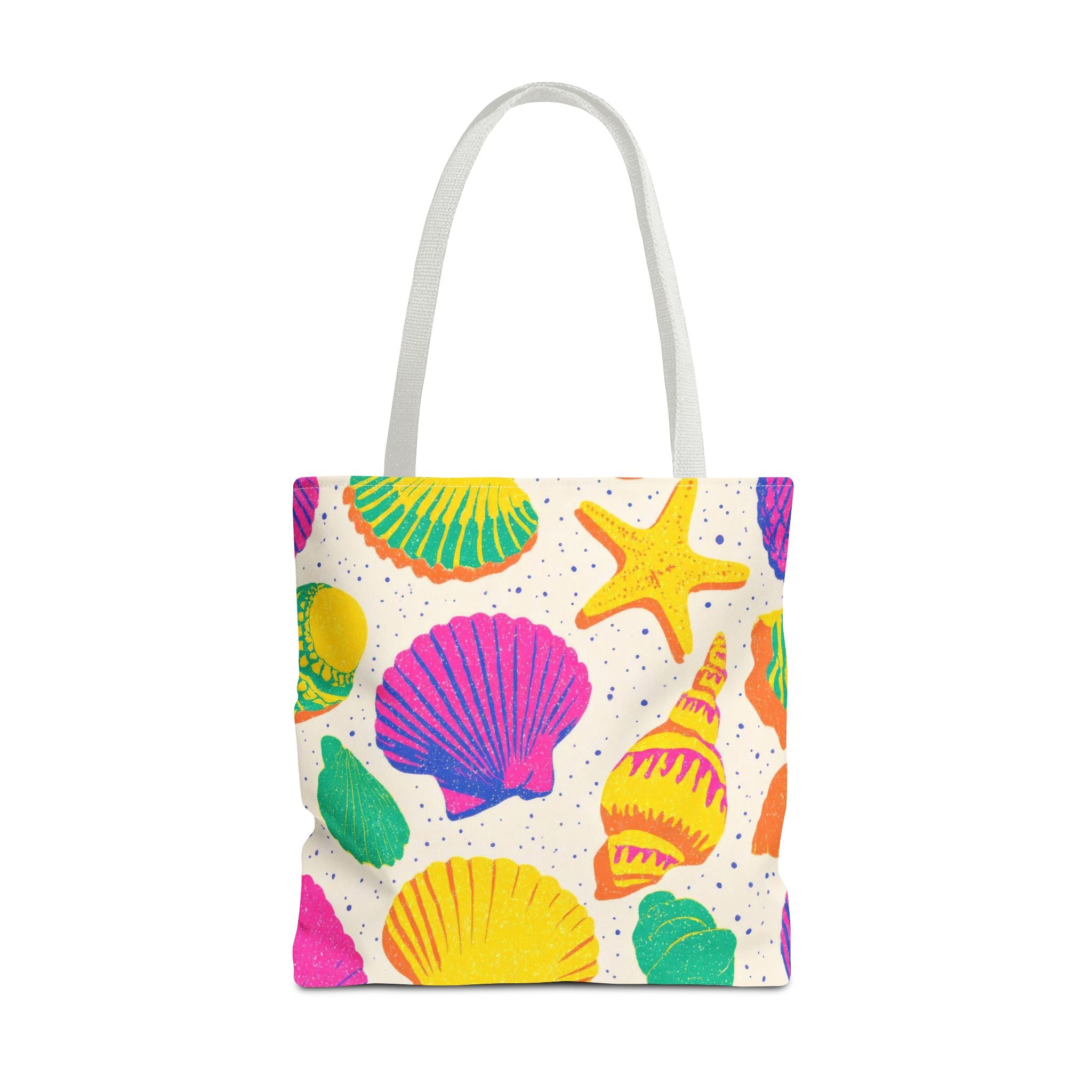 Colorful Seashell Pattern Tote | Beach Shells Summer Print