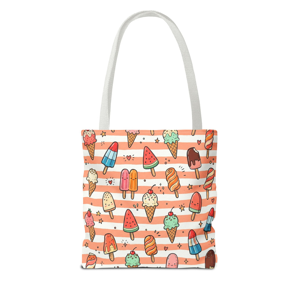 Ice Cream and Popsicles Tote Bag | Cute Summer Dessert Pattern