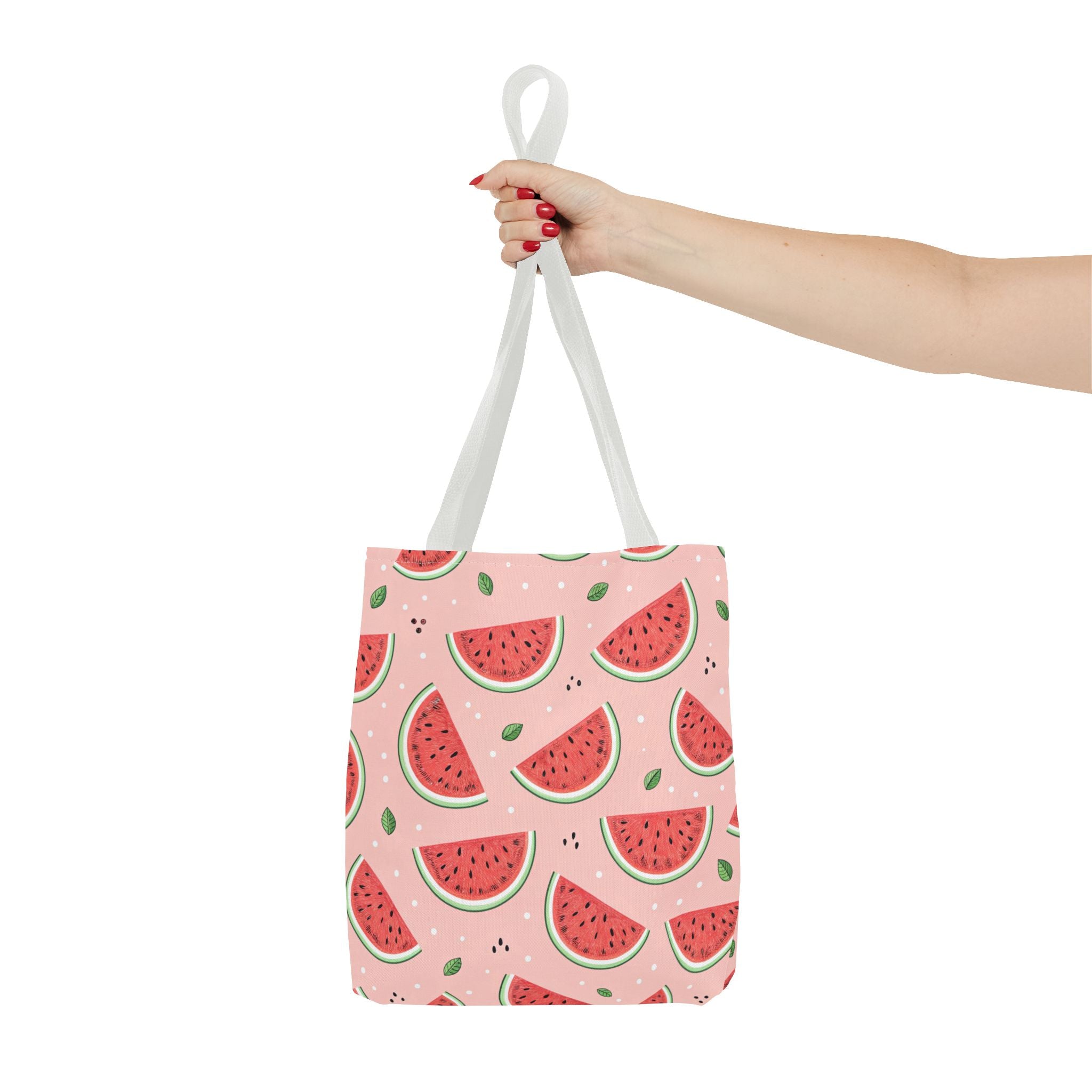 Watermelon Pattern Tote Bag | Pink Summer Fruit Print