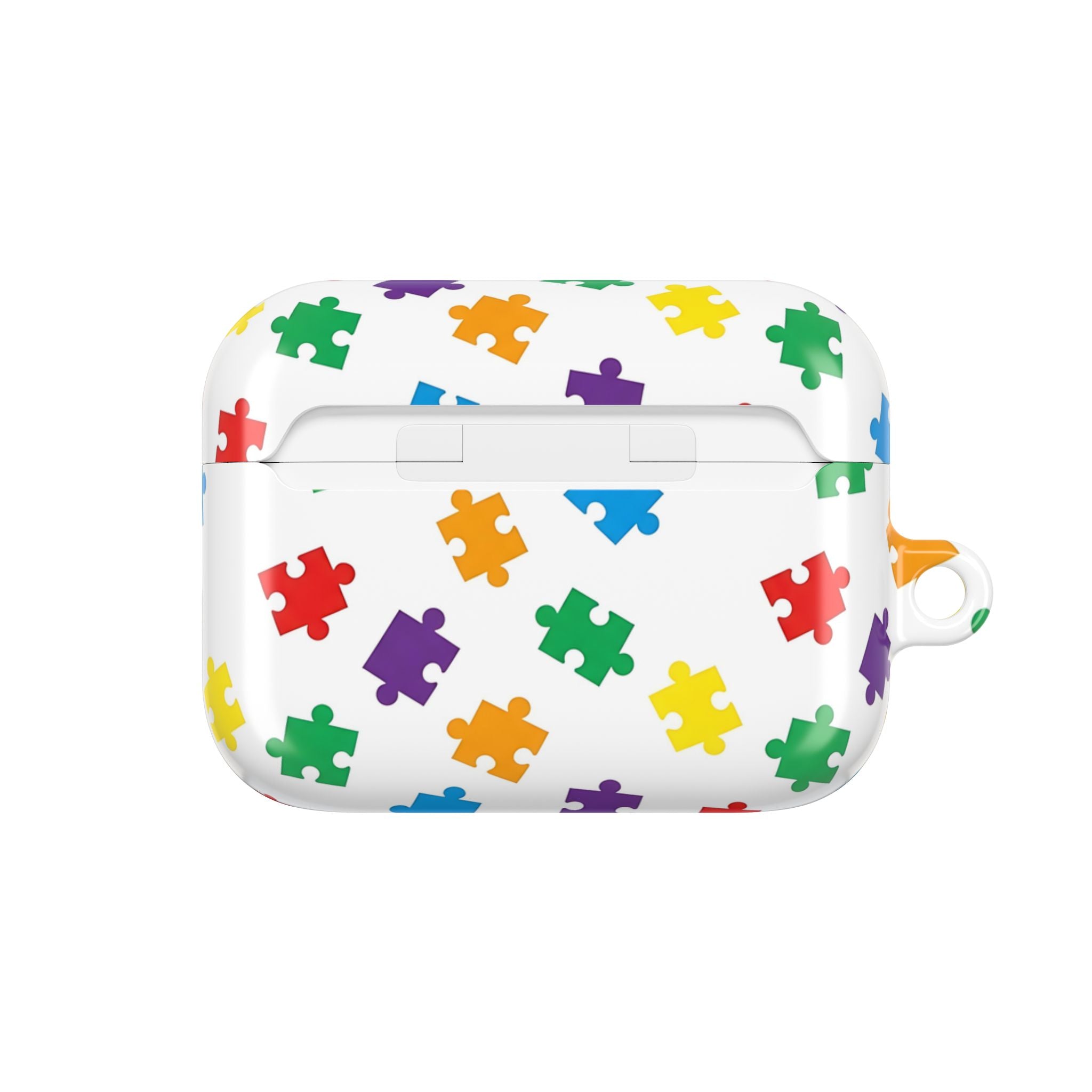 Colorful Puzzle Pieces AirPod Case | Rainbow Puzzle Pattern