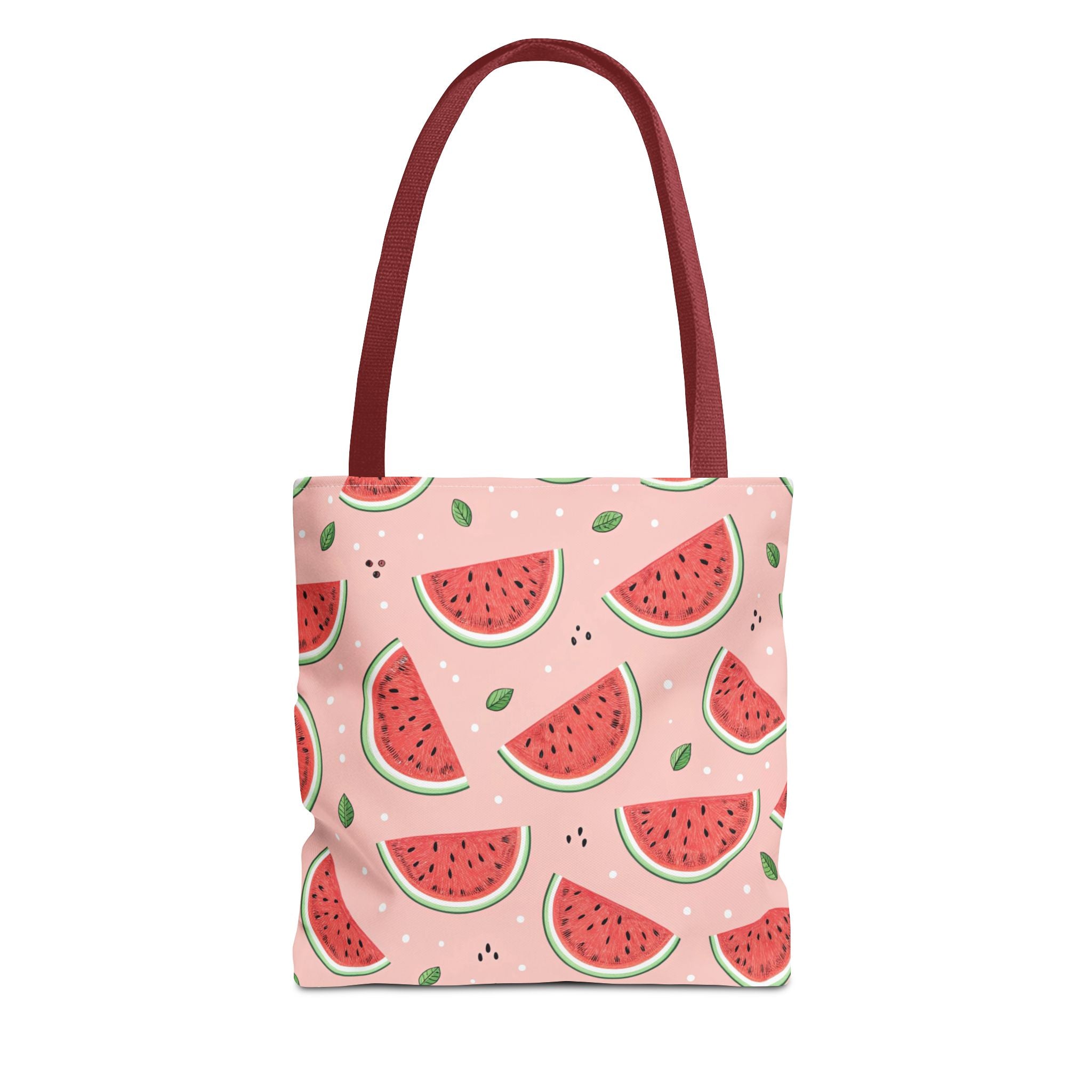 Watermelon Pattern Tote Bag | Pink Summer Fruit Print