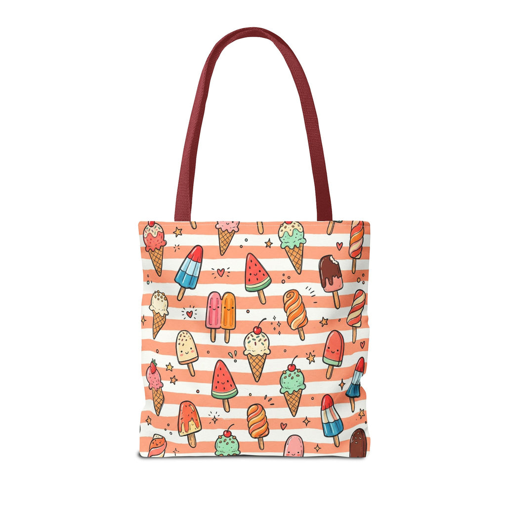 Ice Cream and Popsicles Tote Bag | Cute Summer Dessert Pattern