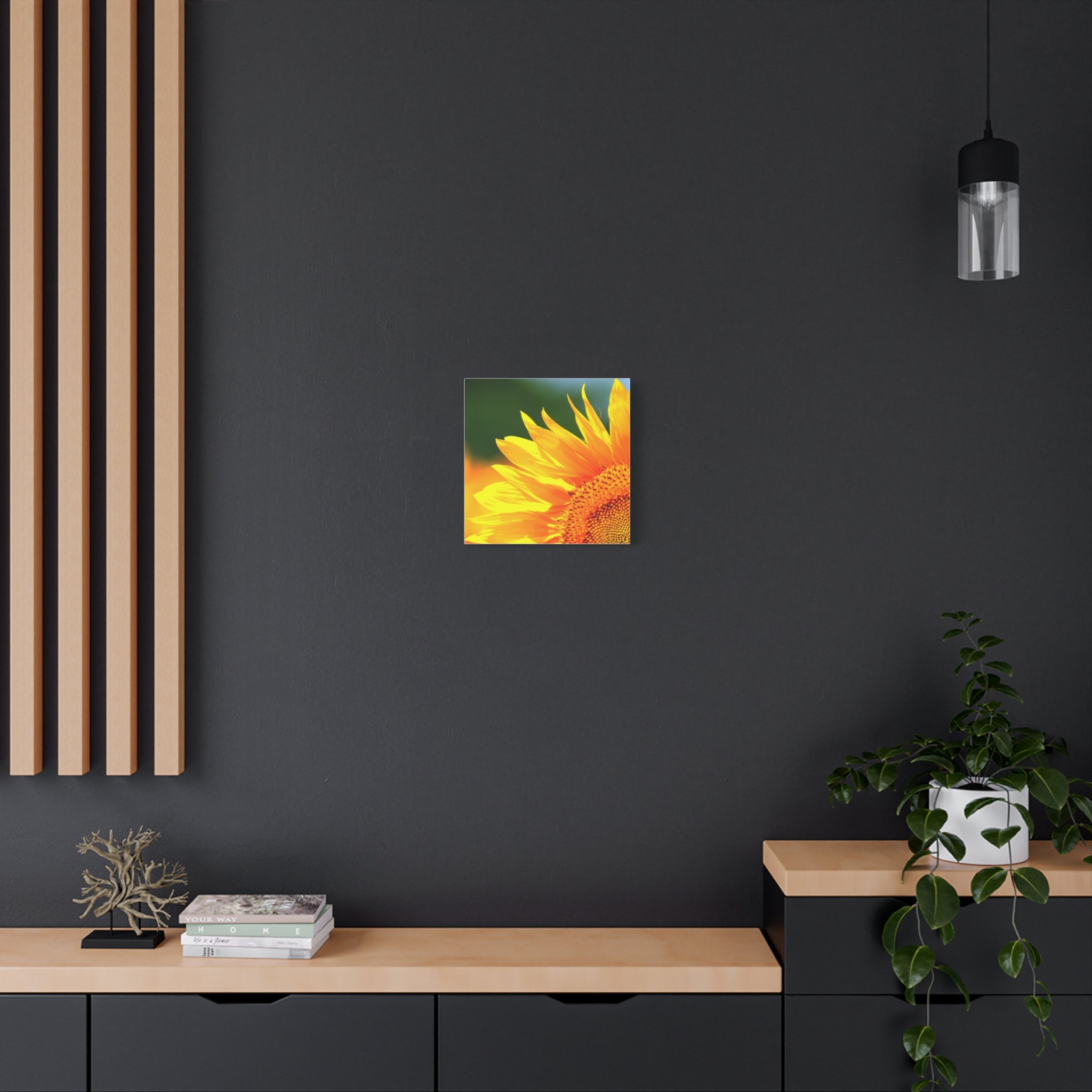 Sunflower Close-Up Matte Canvas