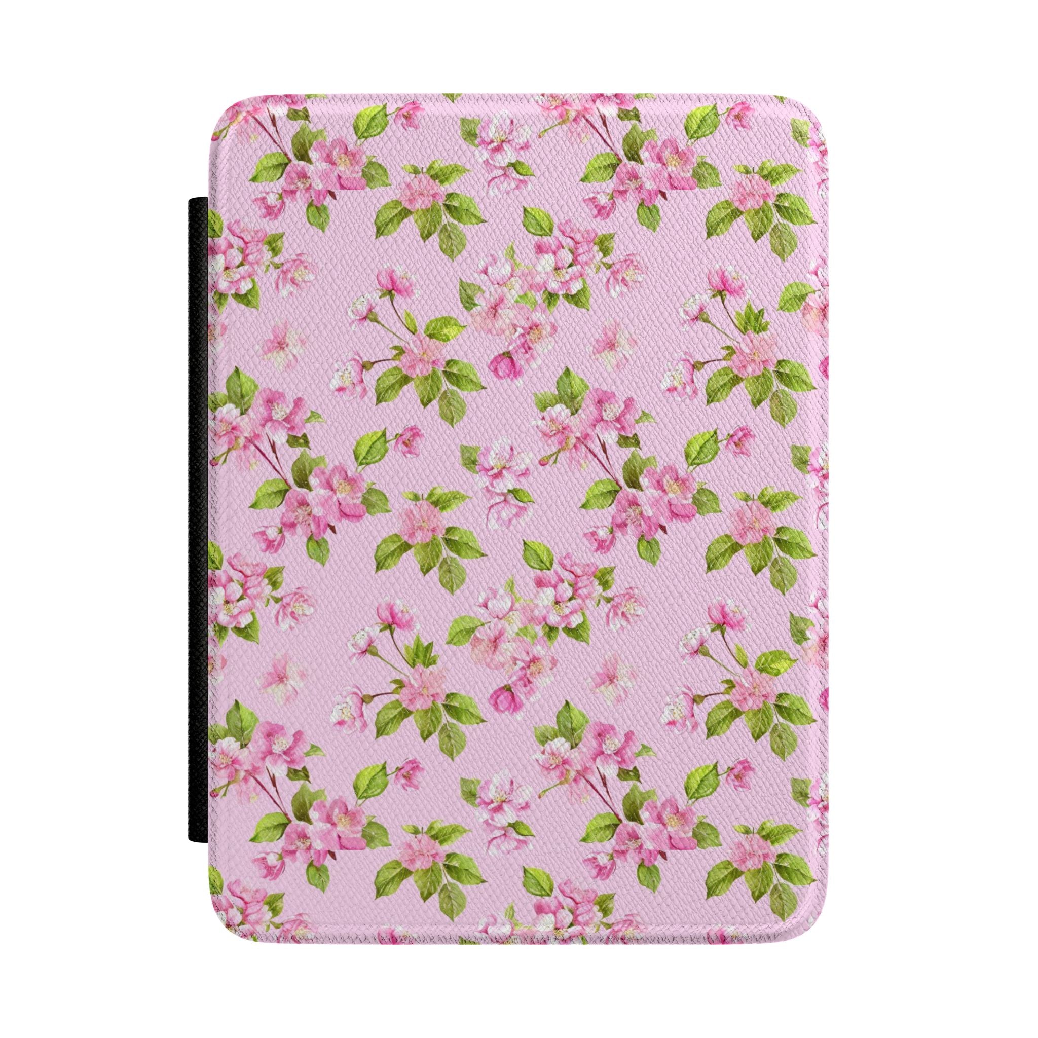 Pink Kindle Case with Pink Flowers