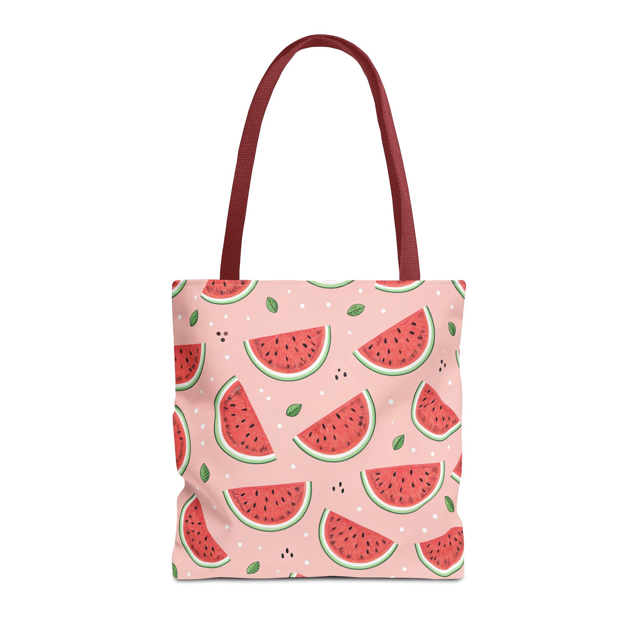 Watermelon Pattern Tote Bag | Pink Summer Fruit Print