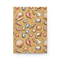 Seashell Pattern Hardcover Journal Beach Shells Notebook for Travel, Journaling & Summer Memories