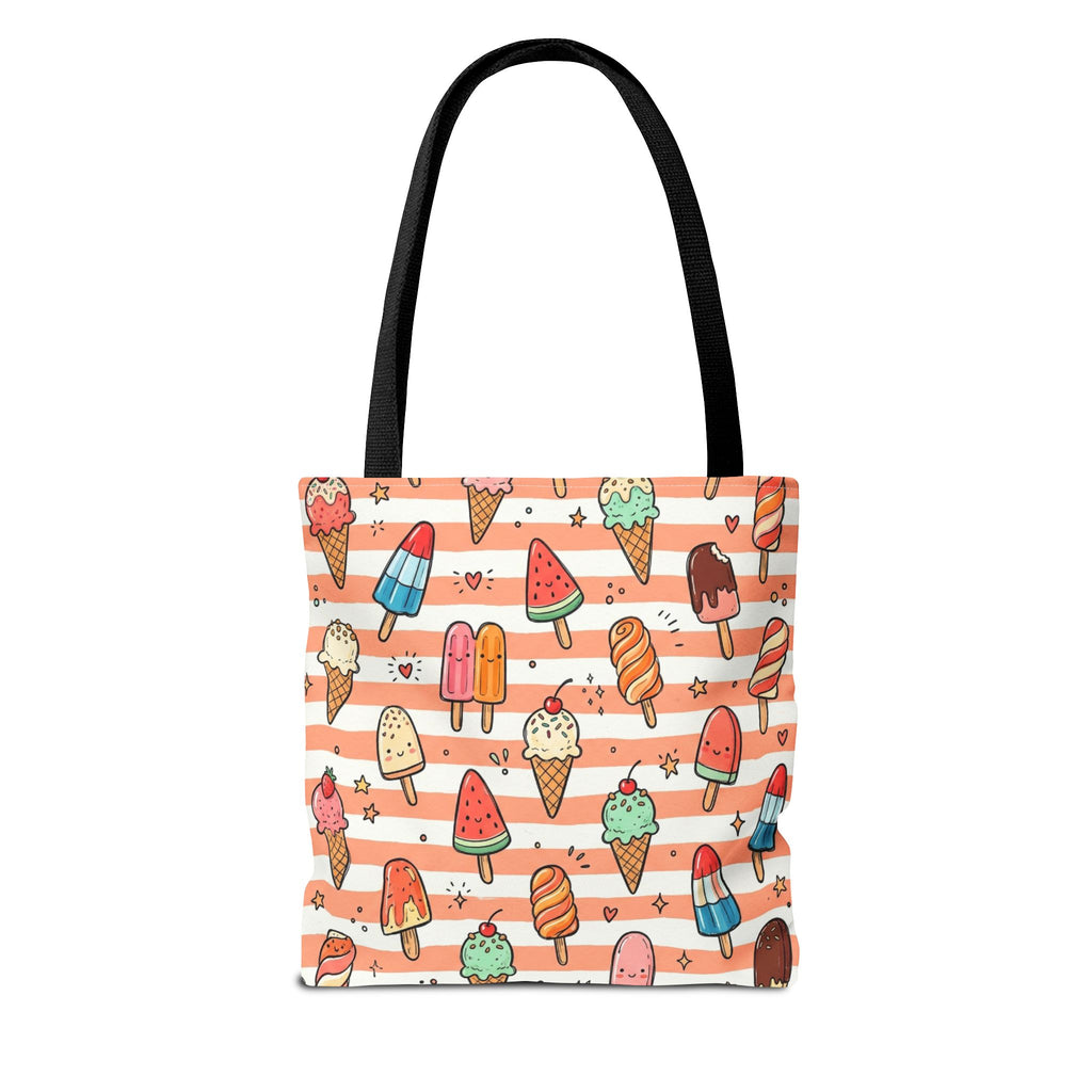 Ice Cream and Popsicles Tote Bag | Cute Summer Dessert Pattern