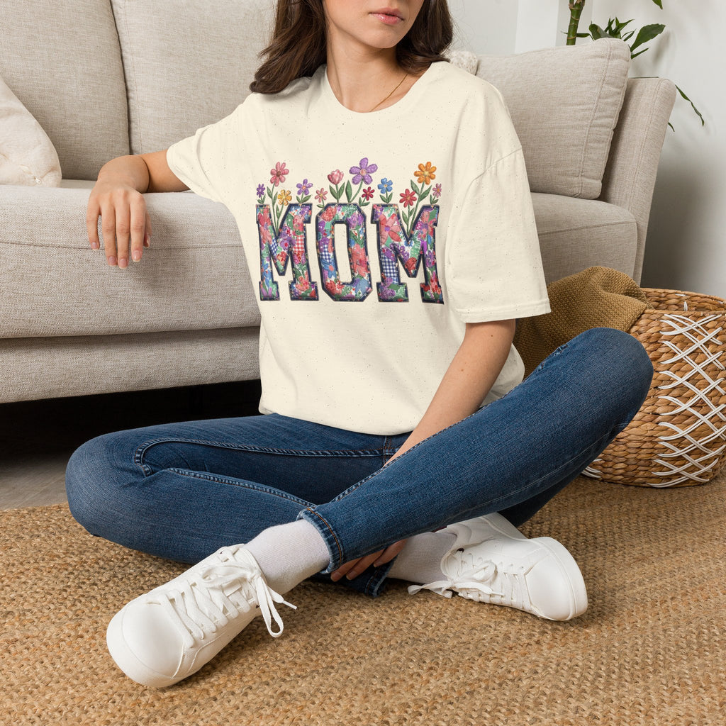 Floral MOM Tee | Mother's Day Flower Letters T-Shirt