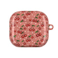 Cherry Pattern AirPod Case | Pink Polka Dot Cherry Design