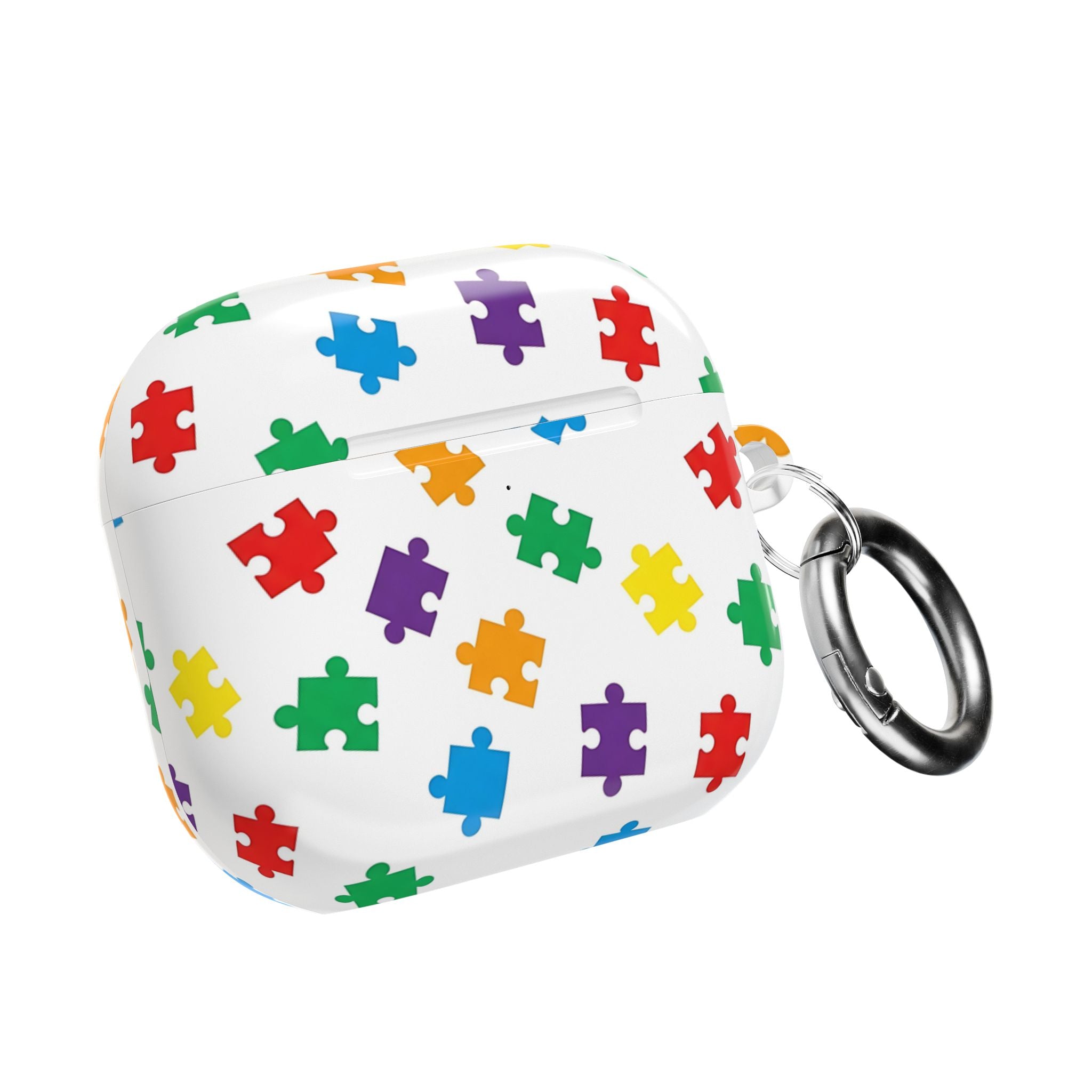 Colorful Puzzle Pieces AirPod Case | Rainbow Puzzle Pattern