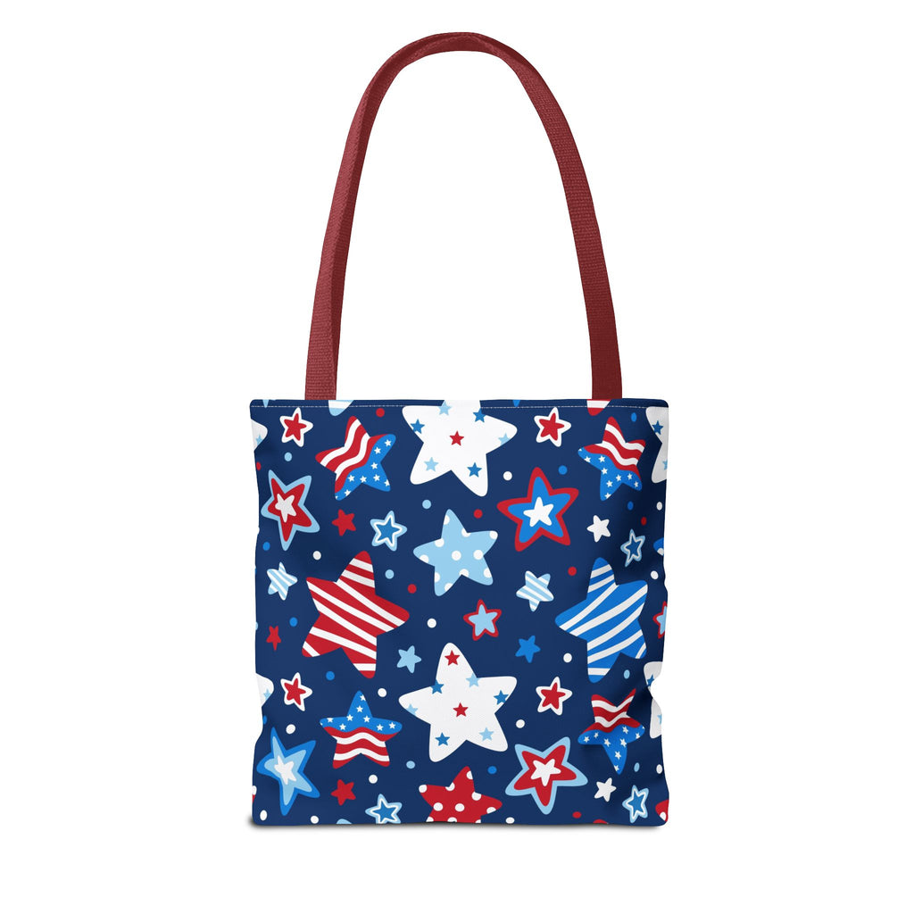 Patriotic Stars pattern Tote Bag | Red White Blue Fourth of July