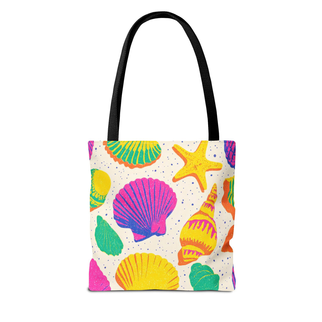 Colorful Seashell Pattern Tote | Beach Shells Summer Print