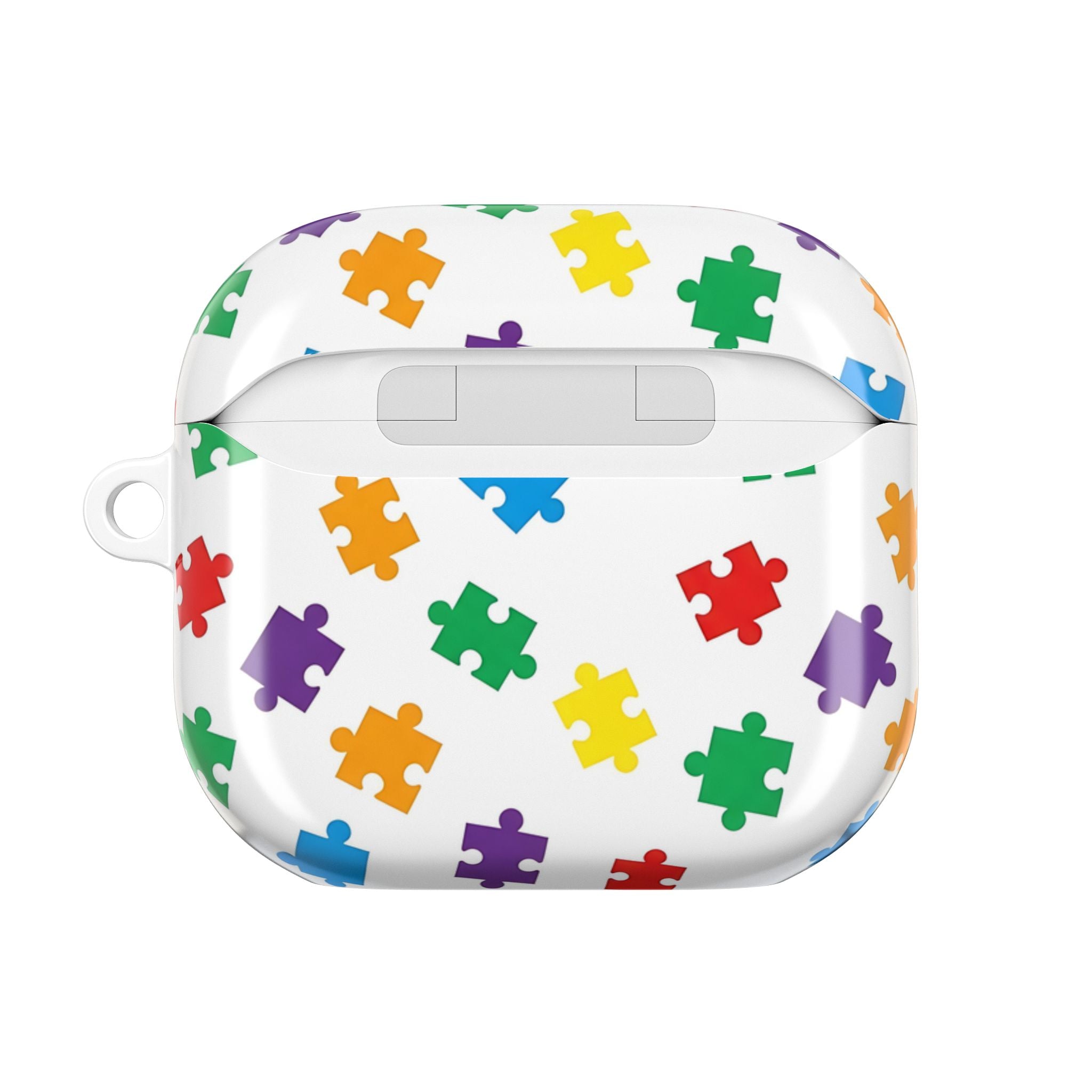 Colorful Puzzle Pieces AirPod Case | Rainbow Puzzle Pattern