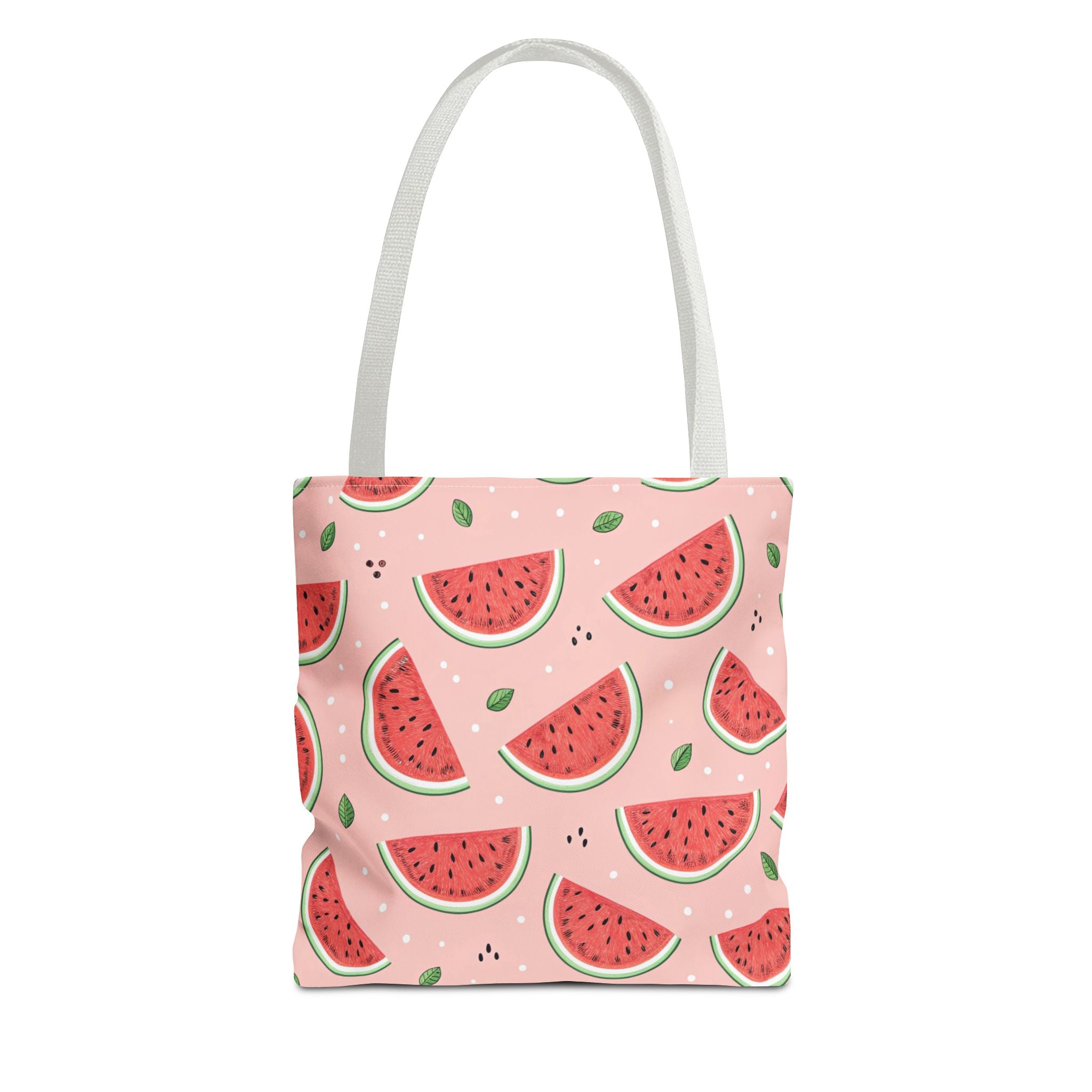 Watermelon Pattern Tote Bag | Pink Summer Fruit Print