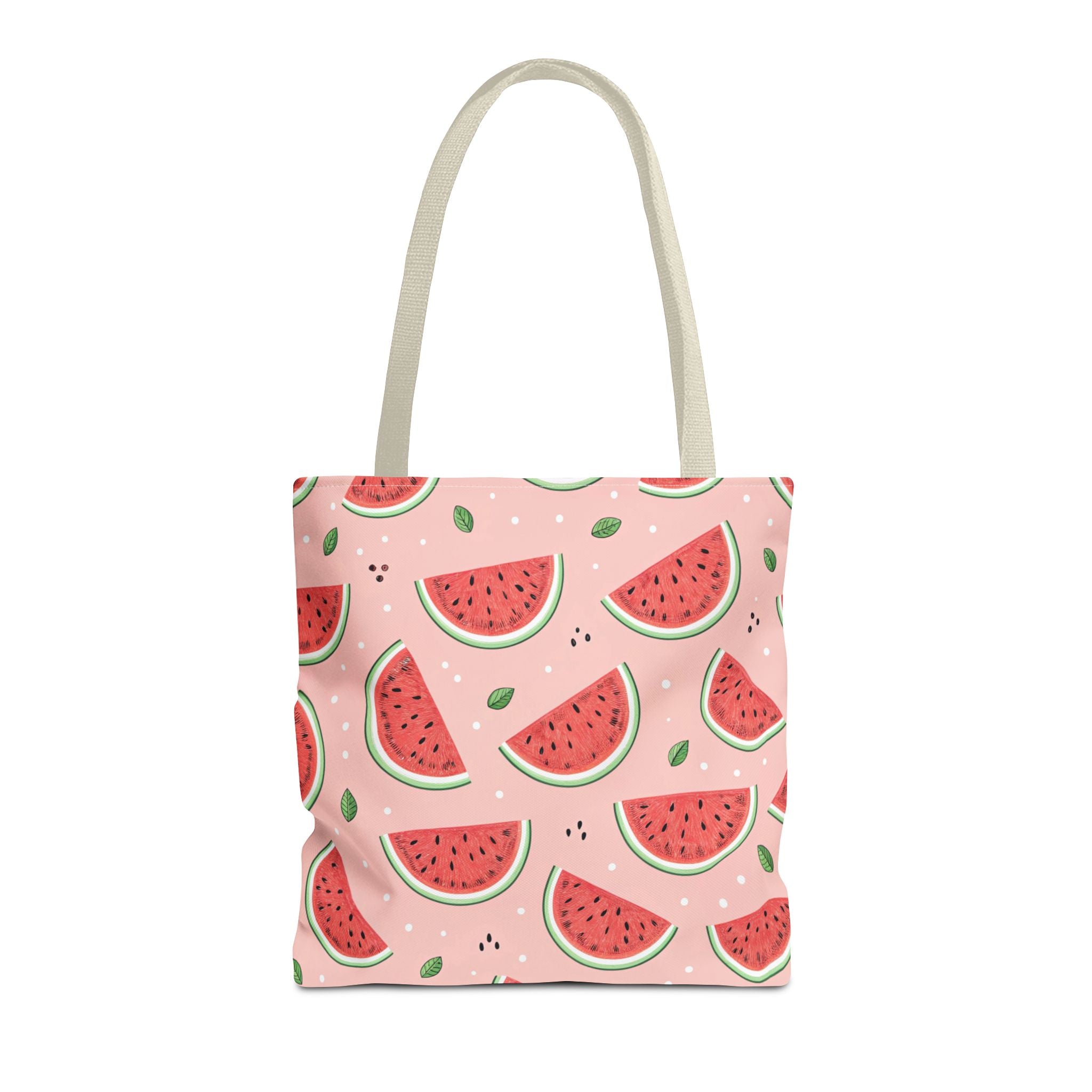 Watermelon Pattern Tote Bag | Pink Summer Fruit Print