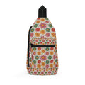 Retro Daisy Pattern Sling Bag | Floral Boho Crossbody