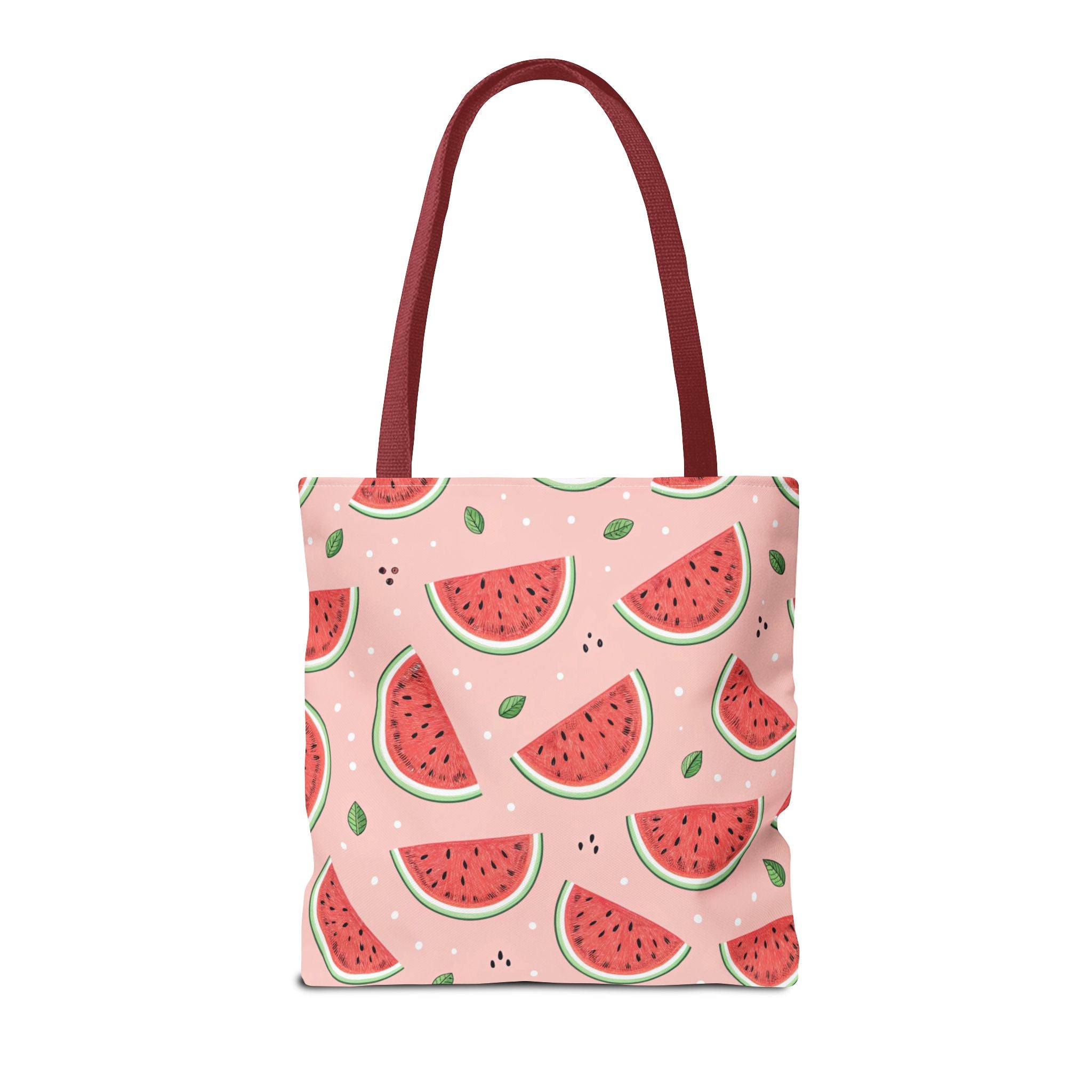 Watermelon Pattern Tote Bag | Pink Summer Fruit Print
