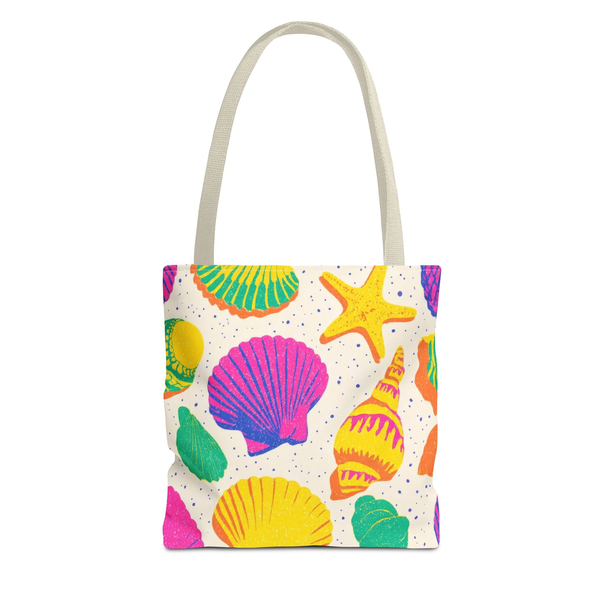 Colorful Seashell Pattern Tote | Beach Shells Summer Print