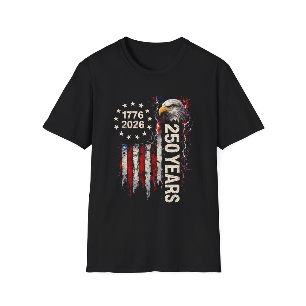 250 Years American Flag Eagle T-Shirt | 1776-2026 Bicentennial Tee
