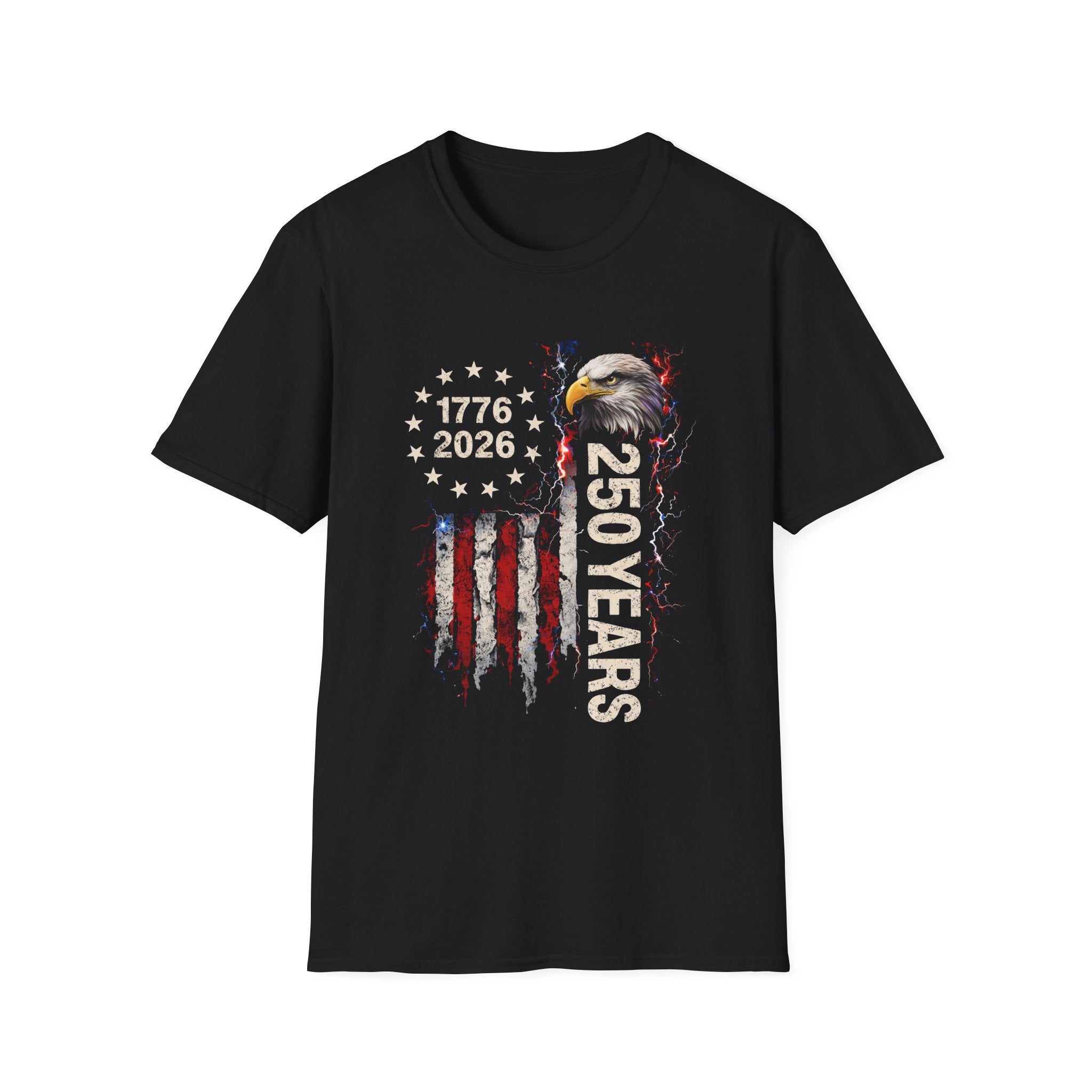 250 Years American Flag Eagle T-Shirt | 1776-2026 Bicentennial Tee