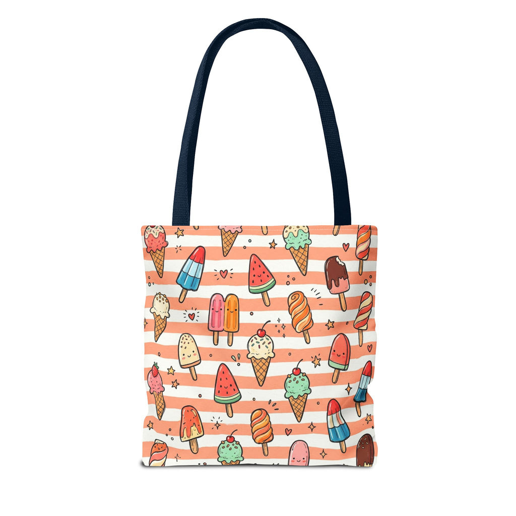 Ice Cream and Popsicles Tote Bag | Cute Summer Dessert Pattern