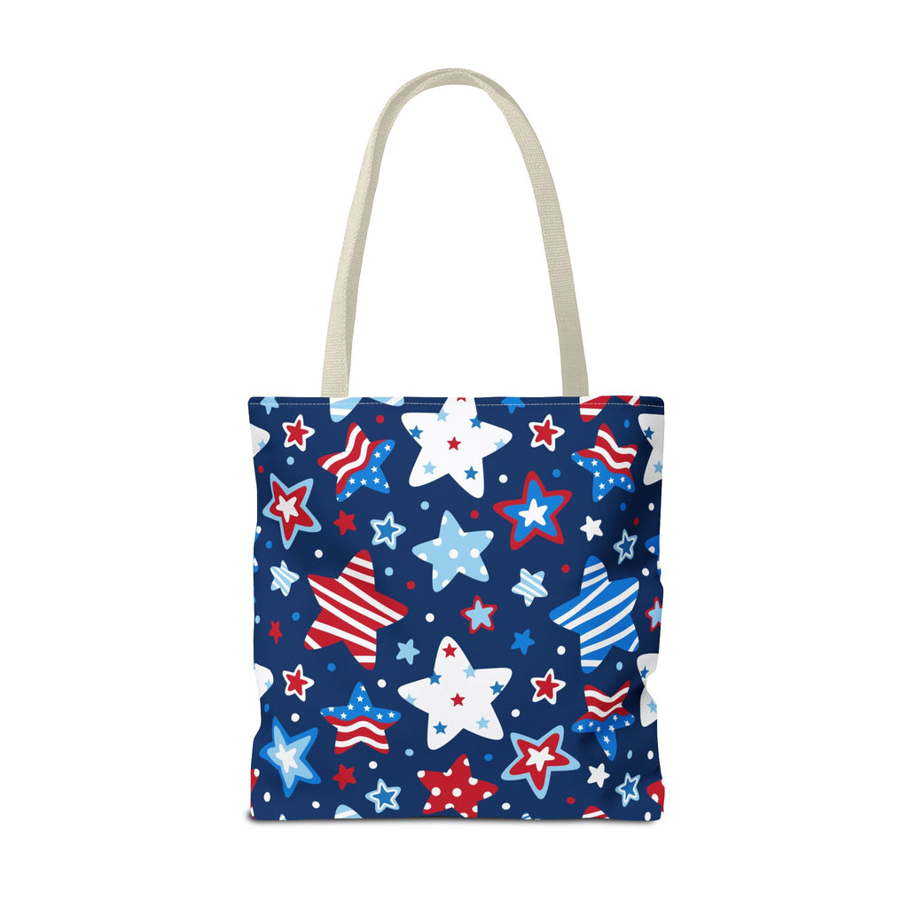 Patriotic Stars pattern Tote Bag | Red White Blue Fourth of July