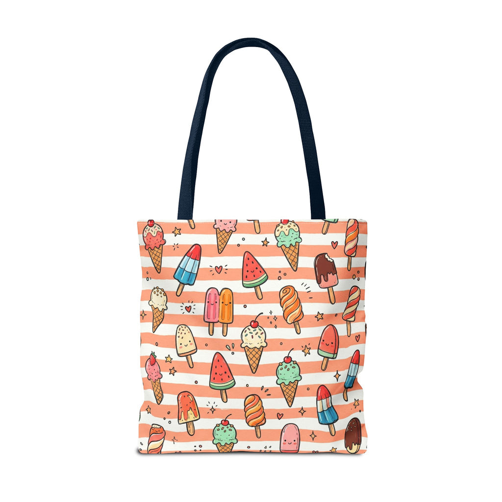 Ice Cream and Popsicles Tote Bag | Cute Summer Dessert Pattern