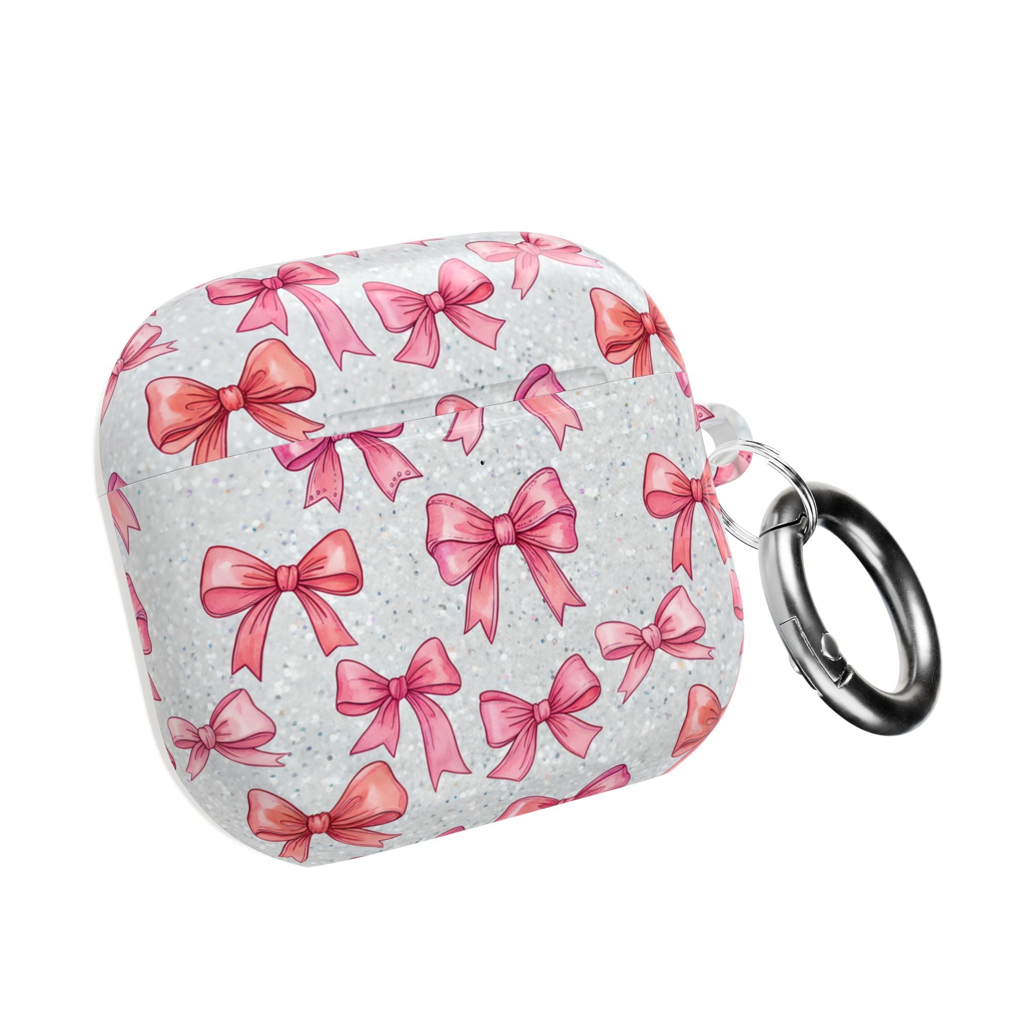 Pink Bow Pattern AirPod Case | Ribbon Cute Accessory