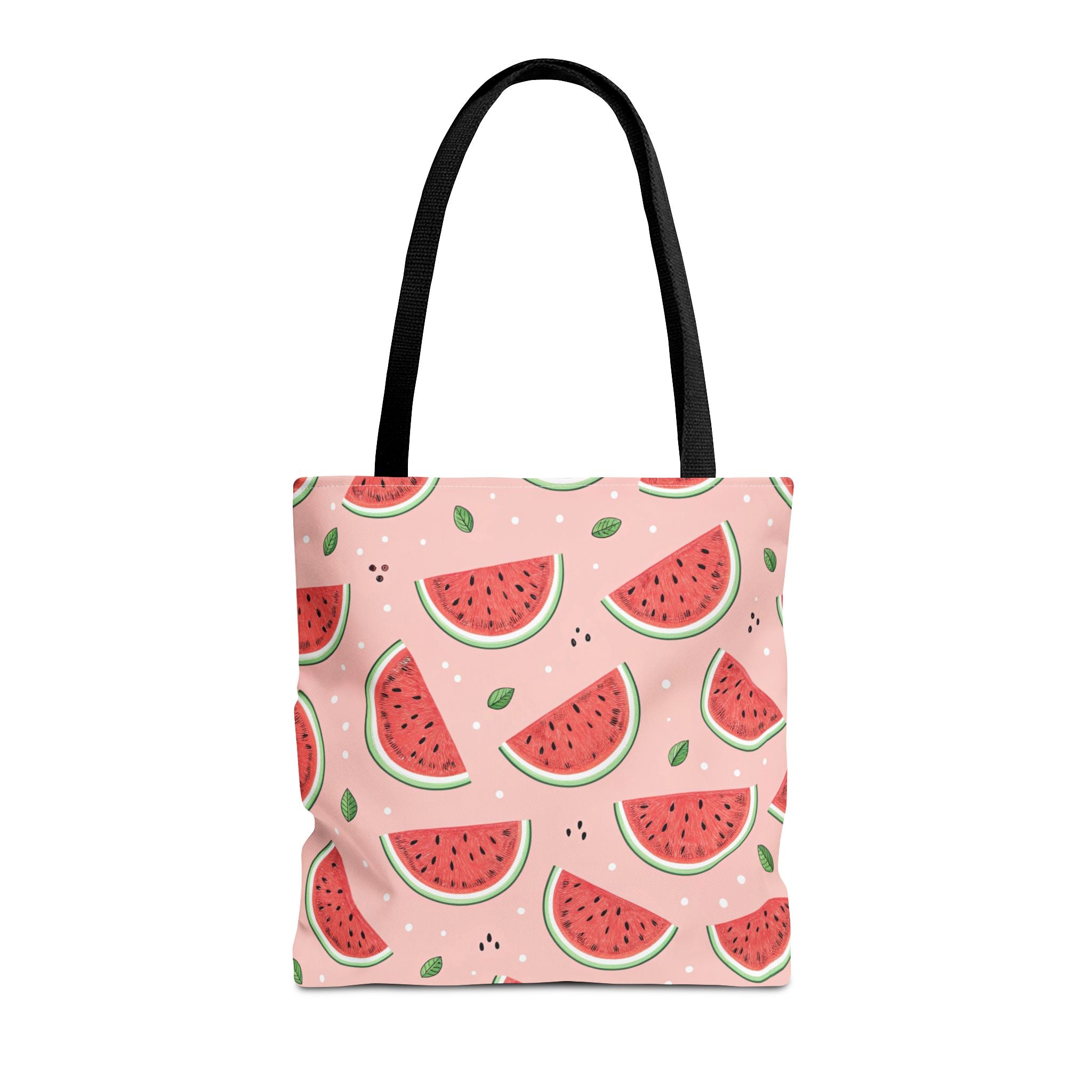 Watermelon Pattern Tote Bag | Pink Summer Fruit Print
