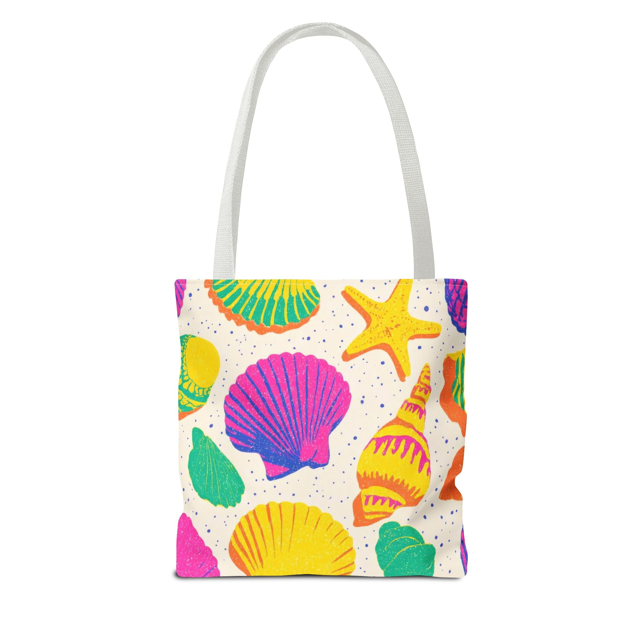 Colorful Seashell Pattern Tote | Beach Shells Summer Print