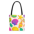 Colorful Seashell Pattern Tote | Beach Shells Summer Print