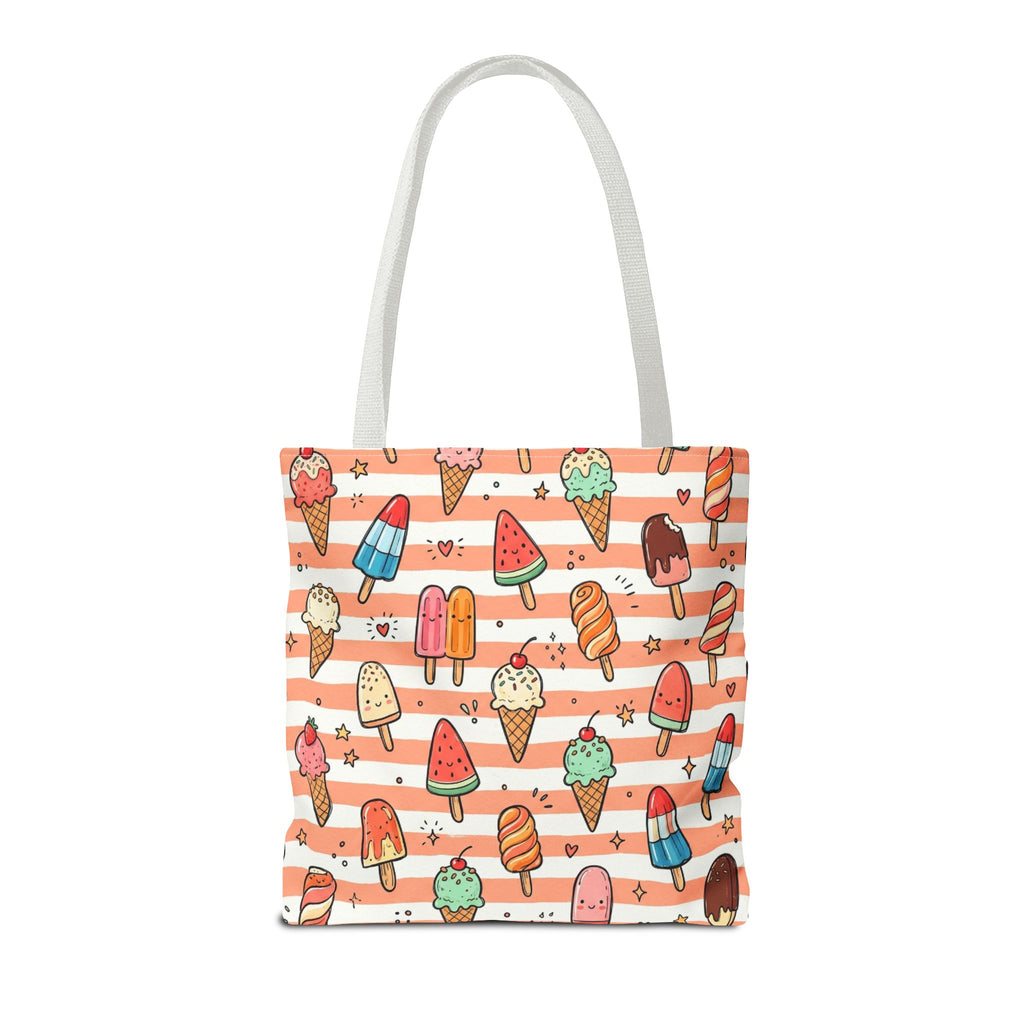 Ice Cream and Popsicles Tote Bag | Cute Summer Dessert Pattern
