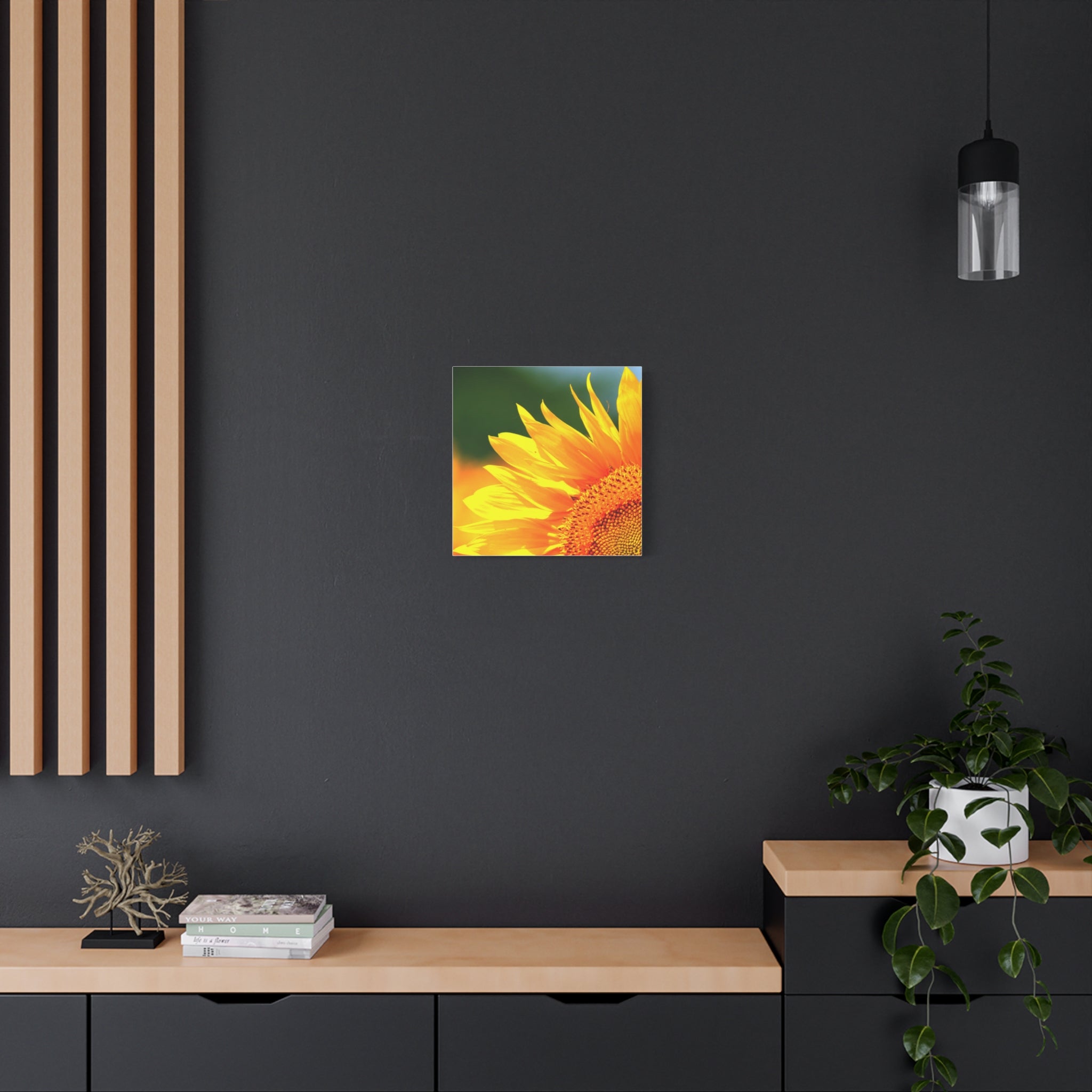 Sunflower Close-Up Matte Canvas