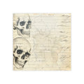Vintage Skull Illustration Post-it Note Pads | Lined Paper, Antique Script