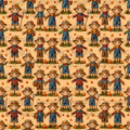 Scarecrow Seamless Pattern PNG | Halloween | Fall | Autumn | Digital Download for Sublimation & Crafts