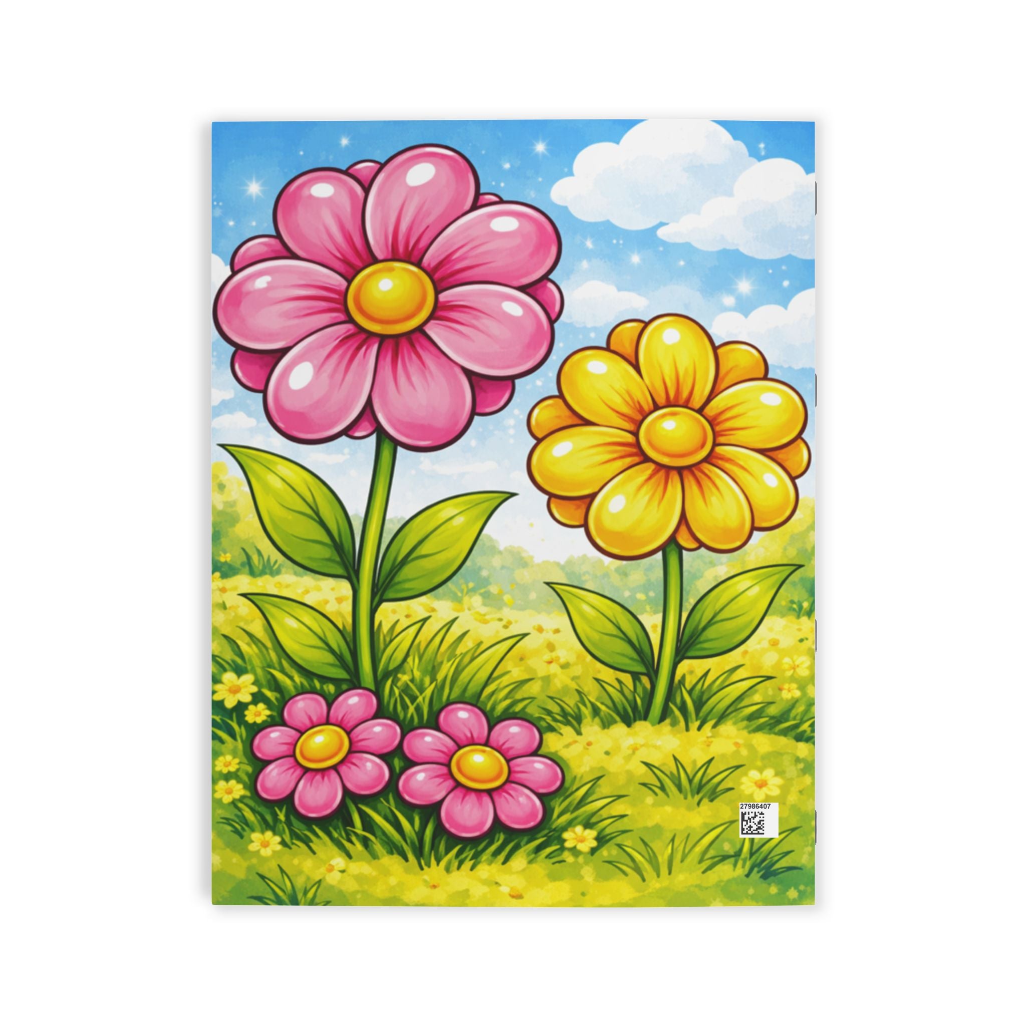 Easy Flower Coloring Book Coloring Book | Kids Floral Activity Pages