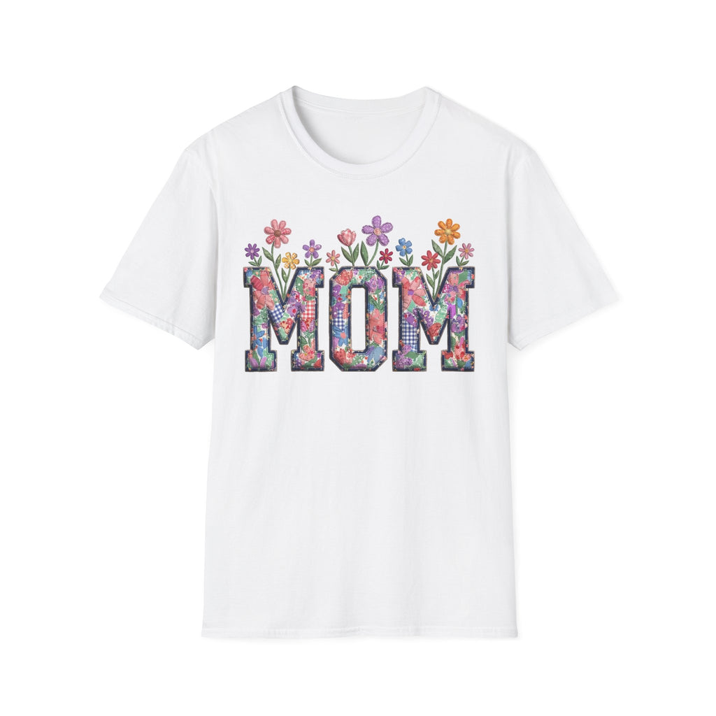 Floral MOM Tee | Mother's Day Flower Letters T-Shirt