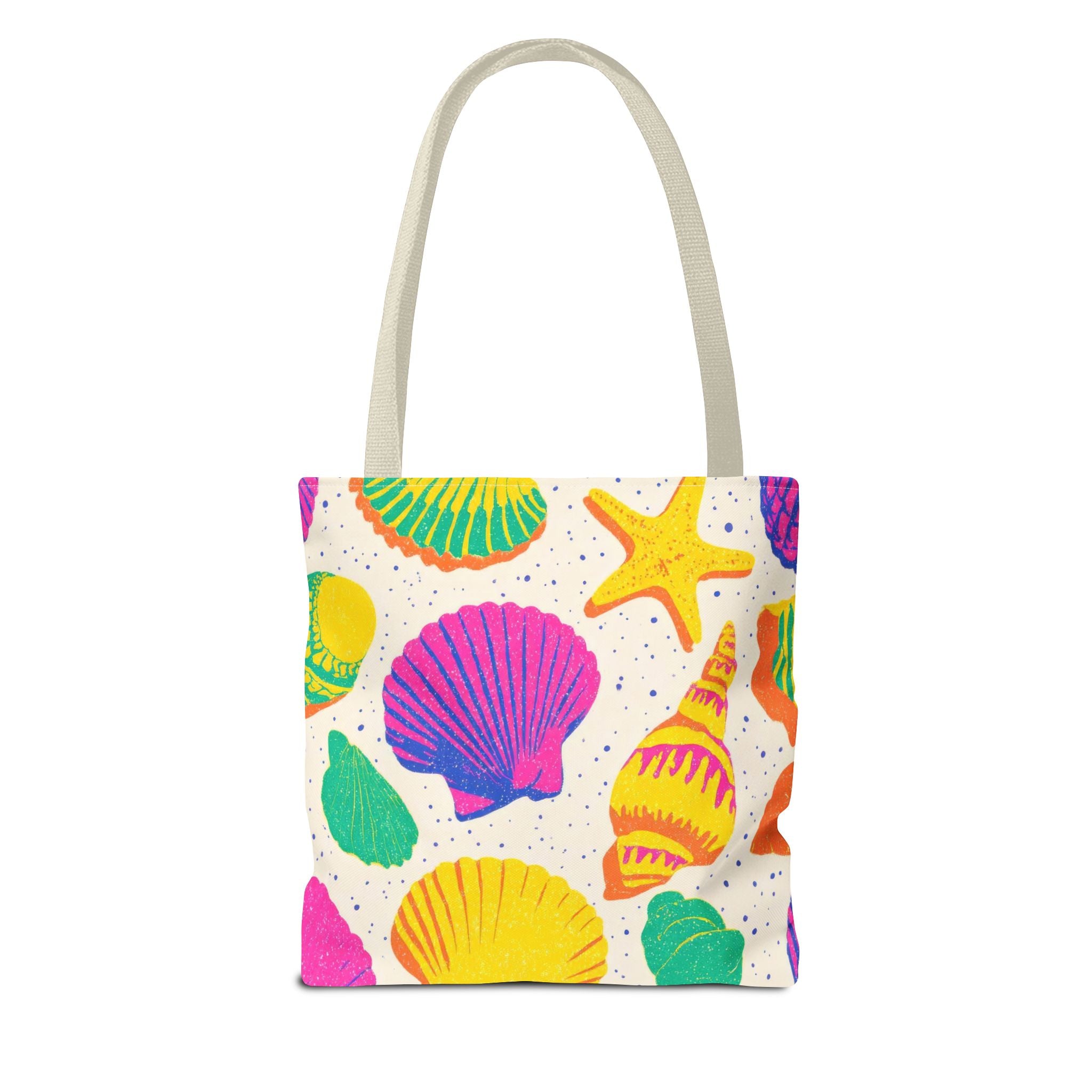 Colorful Seashell Pattern Tote | Beach Shells Summer Print