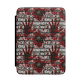 Bloody Handprint Brick Wall Kindle Case | Horror Kindle Cover