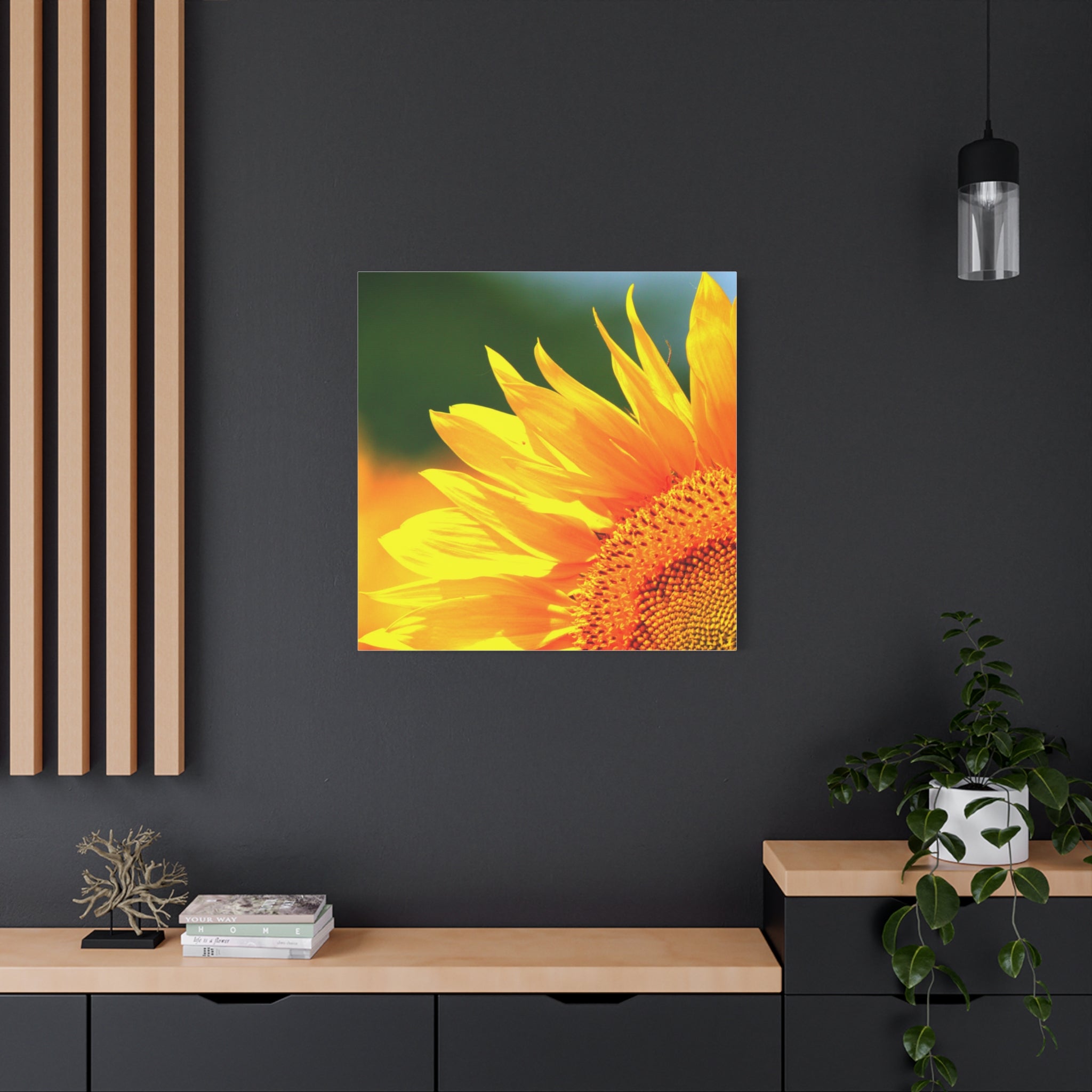 Sunflower Close-Up Matte Canvas