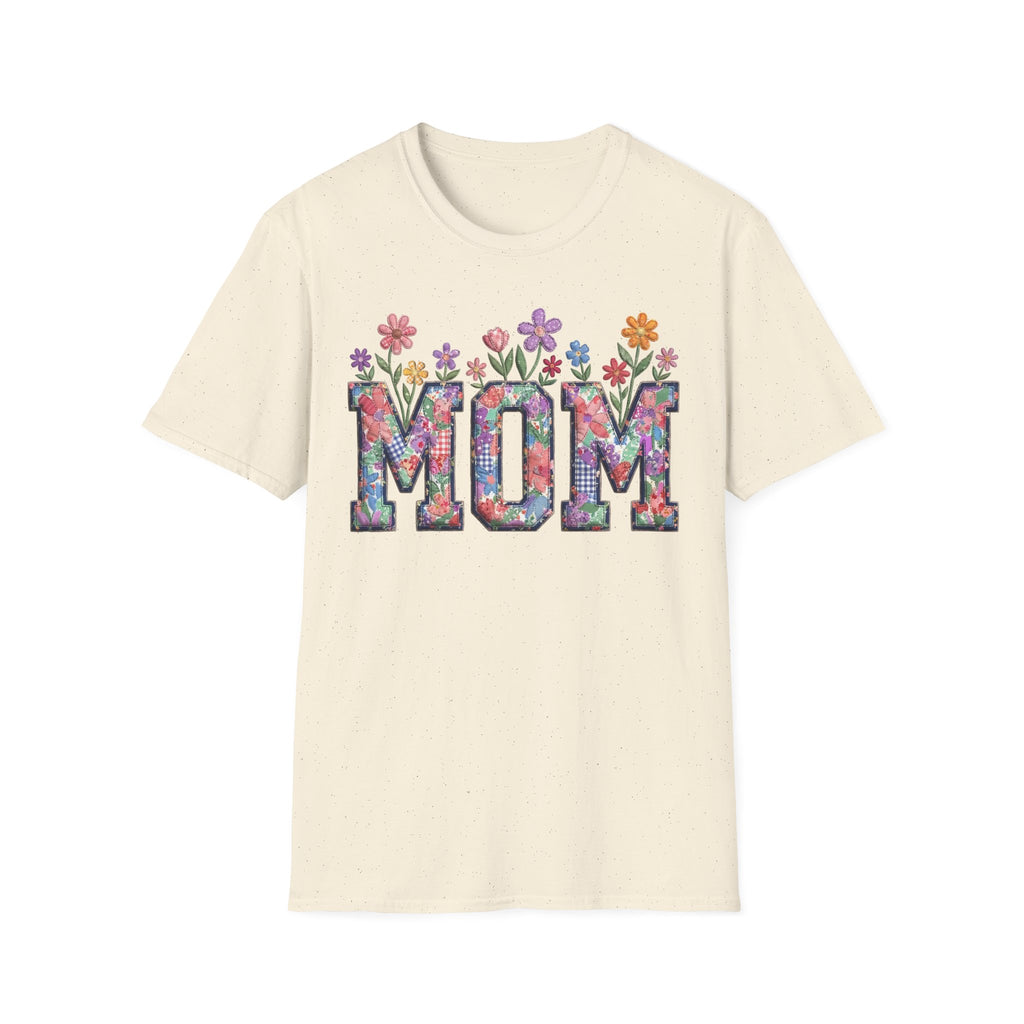 Floral MOM Tee | Mother's Day Flower Letters T-Shirt