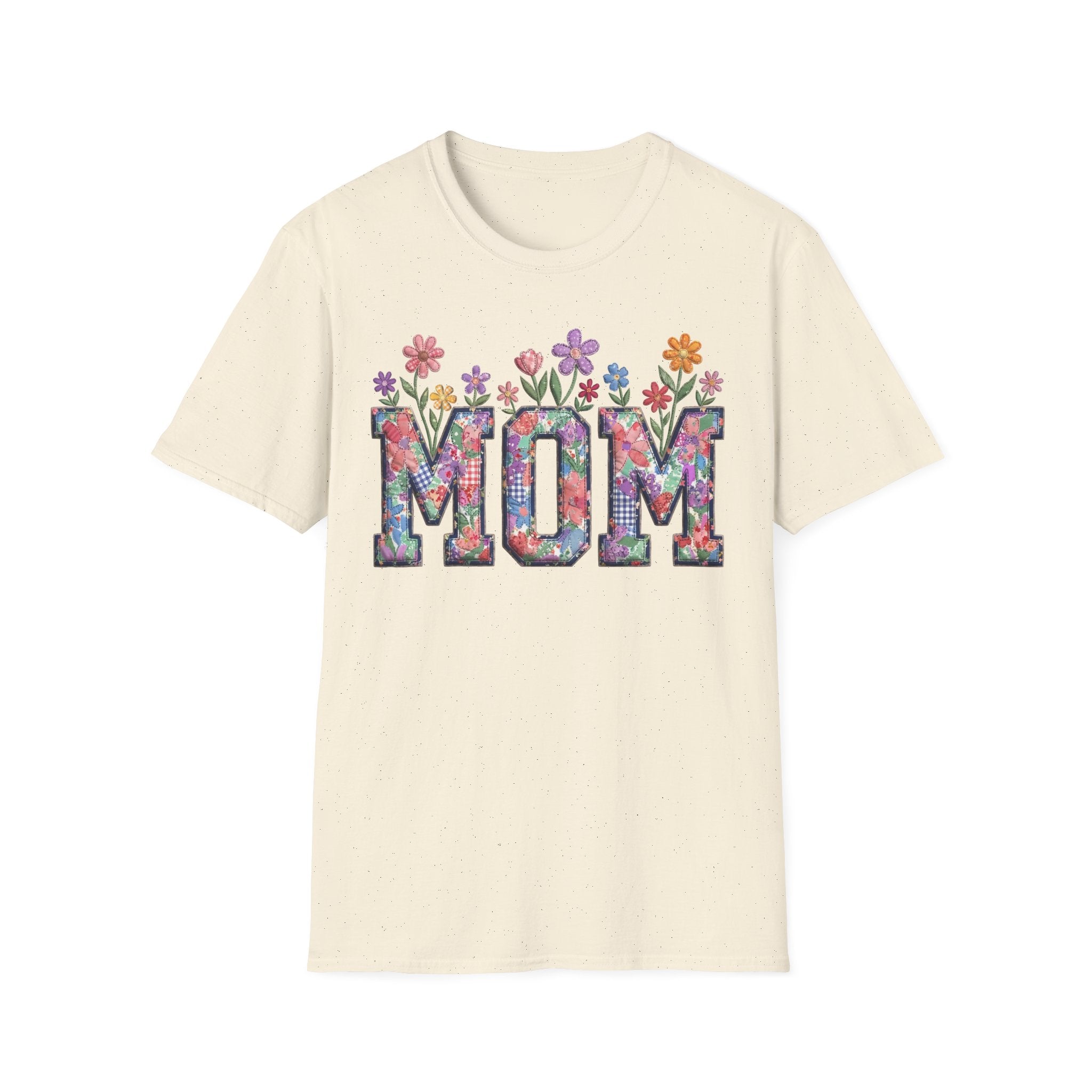 Floral MOM Tee | Mother's Day Flower Letters T-Shirt