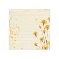 Yellow Wildflowers Post-it Note Pads | Lined Sticky Notes, Vintage Floral