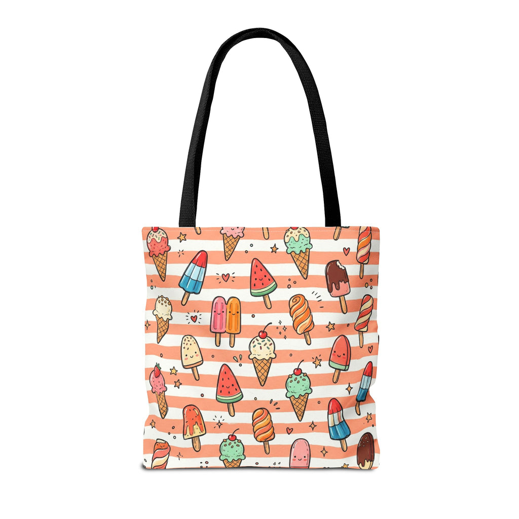 Ice Cream and Popsicles Tote Bag | Cute Summer Dessert Pattern