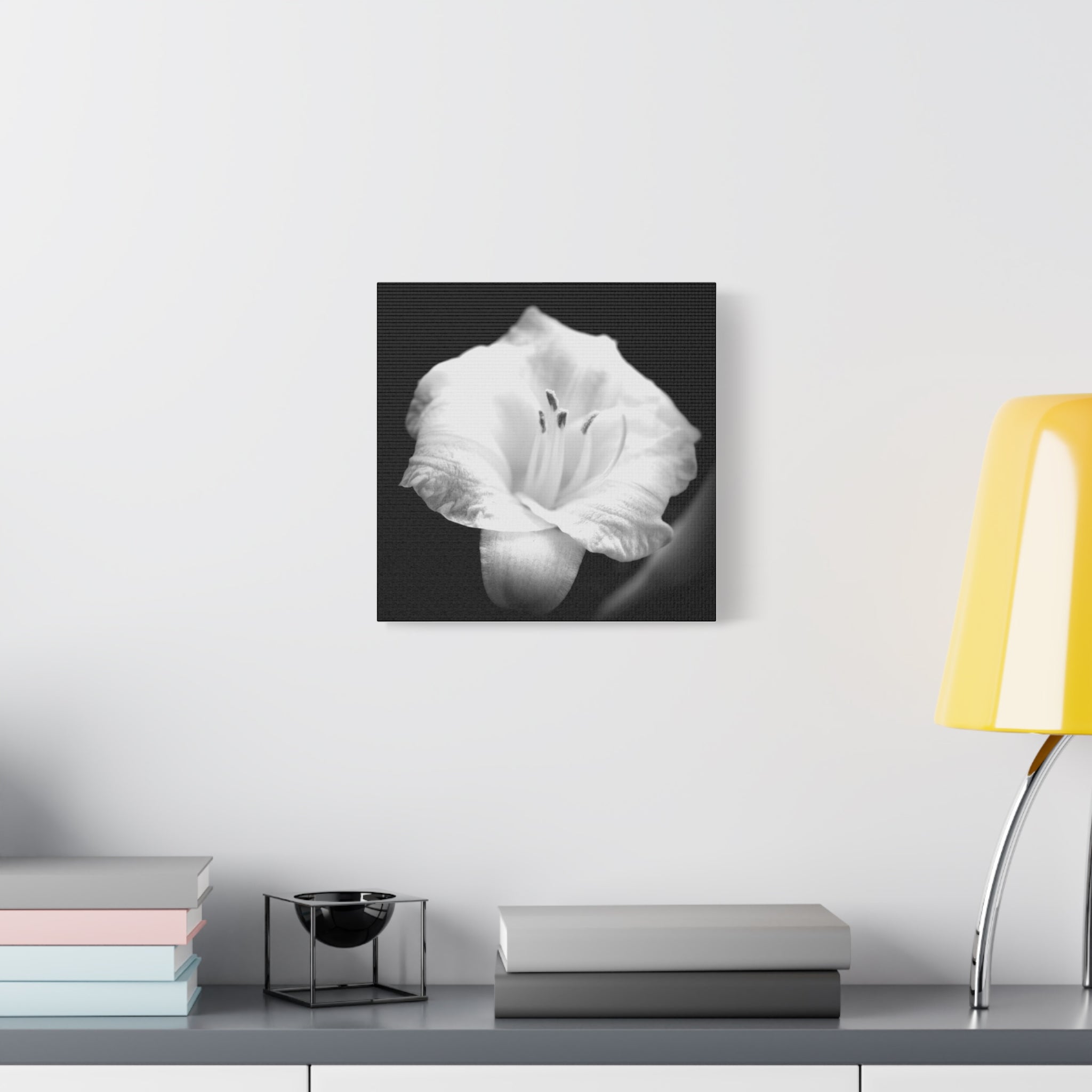 Black and White Lily Photo Canvas