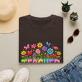 Teacher floral pencil design T-Shirt | Teach Love Inspire, colorful school shirt