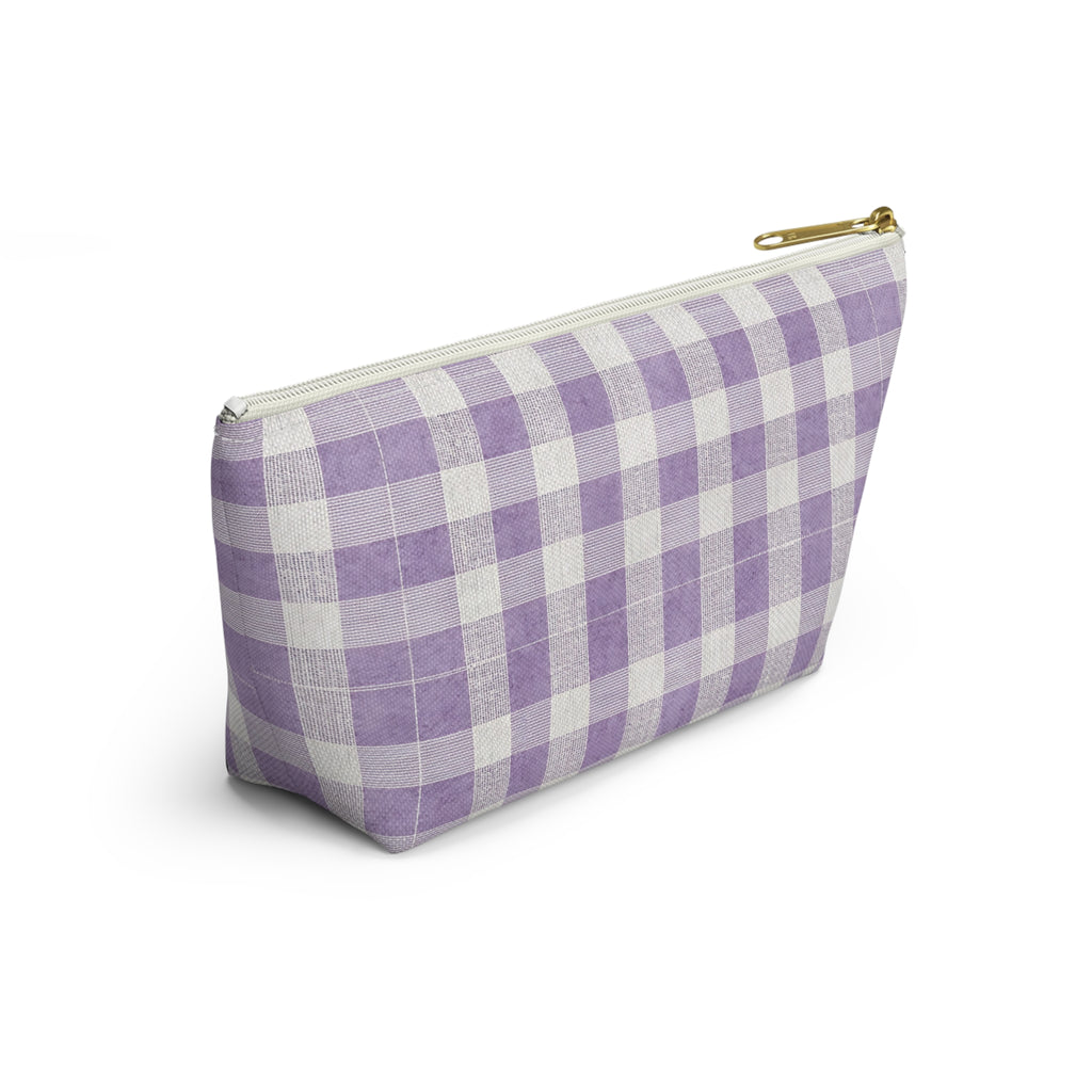 Lavender Buffalo Check Accessory Pouch