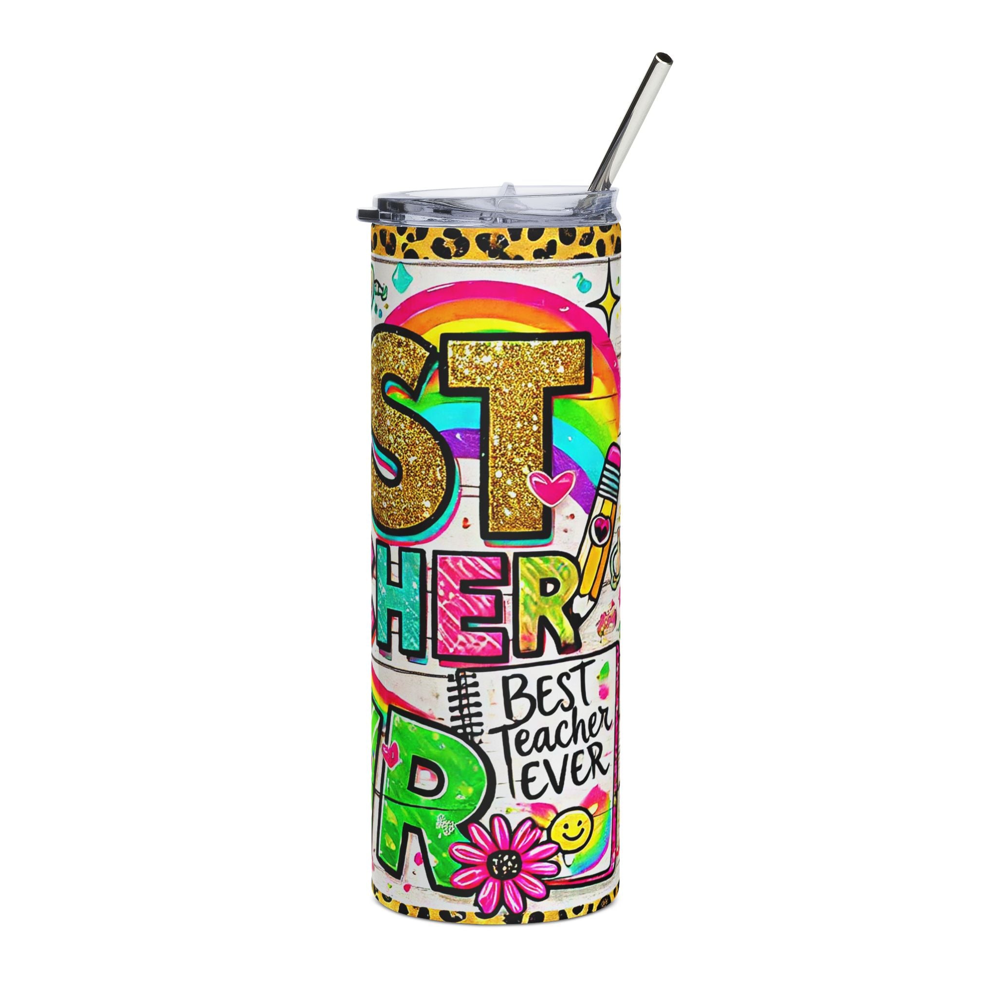 Best Teacher Ever, Stainless Steel Tumbler, 20oz